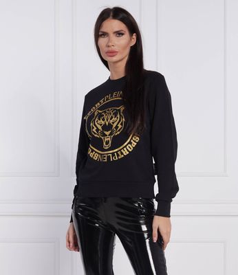 Bluza damska jesienna w stylu młodzieżowym Plein Sport ze sklepu: Gomez Fashion Store w kategorii: Bluzy damskie - zdjęcie 874714-BD9-10338_PS225W000013102