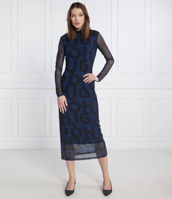 HUGO - Sukienka młodzieżowa ze sklepu: Gomez Fashion Store w kategorii: Sukienki - zdjęcie 874714-BD9-10338_BU231W000148968