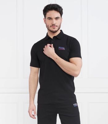 T-shirt męski bez wzorów Karl Lagerfeld ze sklepu: Gomez Fashion Store w kategorii: T-shirty męskie - zdjęcie 874714-BD9-10338_KL231M000050990