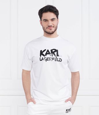 T-shirt męski młodzieżowy Karl Lagerfeld ze sklepu: Gomez Fashion Store w kategorii: T-shirty męskie - zdjęcie 874714-BD9-10338_KL231M000070007