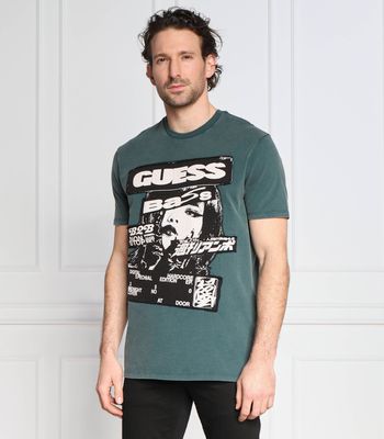 T-shirt męski casual Guess ze sklepu: Gomez Fashion Store w kategorii: T-shirty męskie - zdjęcie 874714-BD9-10338_GJ231M000036M80
