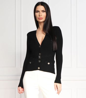 Sweter damski na zimę Liu Jo ze sklepu: Gomez Fashion Store w kategorii: Swetry damskie - zdjęcie 874714-BD9-10338_LC231W000143222