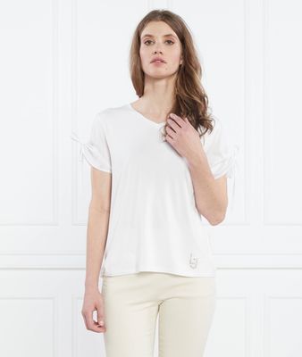 Bluzka damska casual wiosenna Liu Jo Beachwear ze sklepu: Gomez Fashion Store w kategorii: Bluzki damskie - zdjęcie 874714-BD9-10338_LB232W000023111