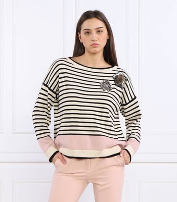 Sweter damski zimowy Liu Jo ze sklepu: Gomez Fashion Store w kategorii: Swetry damskie - zdjęcie 874714-BD9-10338_LJ232W000038P52