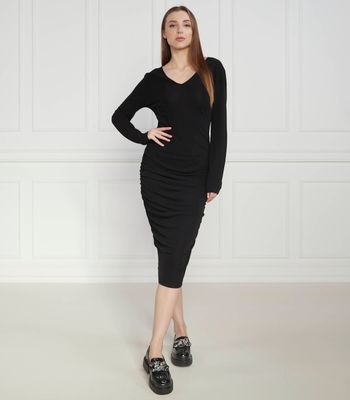 Sukienka na jesień casual Armani Exchange ze sklepu: Gomez Fashion Store w kategorii: Sukienki - zdjęcie 874714-BD9-10338_AX231W000016102