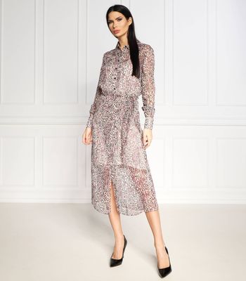 Sukienka jesienna casual Guess ze sklepu: Gomez Fashion Store w kategorii: Sukienki - zdjęcie 874714-BD9-10338_GJ231W000058M45