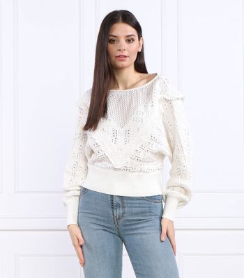 Twinset - Sweter damski na zimę ze sklepu: Gomez Fashion Store w kategorii: Swetry damskie - zdjęcie 874714-BD9-10338_TS231W000002912