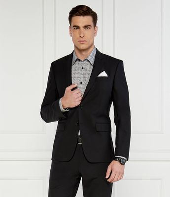 Marynarka męska jesienna BOSS BLACK ze sklepu: Gomez Fashion Store w kategorii: Marynarki męskie - zdjęcie 874714-BD9-10338_BB225M000414001