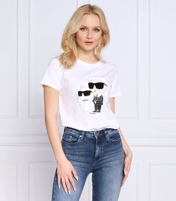 Karl Lagerfeld - Bluzka damska na wiosnę ze sklepu: Gomez Fashion Store w kategorii: Bluzki damskie - zdjęcie 874714-BD9-10338_KL231W000210100