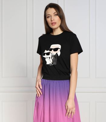 Bluzka damska wiosenna Karl Lagerfeld ze sklepu: Gomez Fashion Store w kategorii: Bluzki damskie - zdjęcie 874714-BD9-10338_KL231W000210666