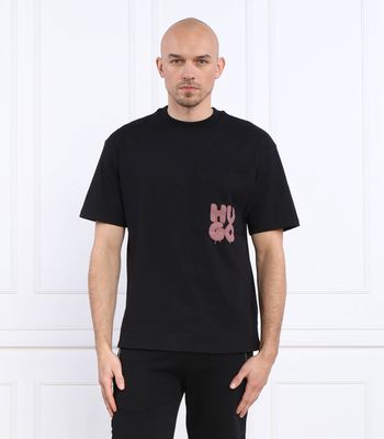 HUGO - T-shirt męski letni ze sklepu: Gomez Fashion Store w kategorii: T-shirty męskie - zdjęcie 874714-BD9-10338_BU232M000003001