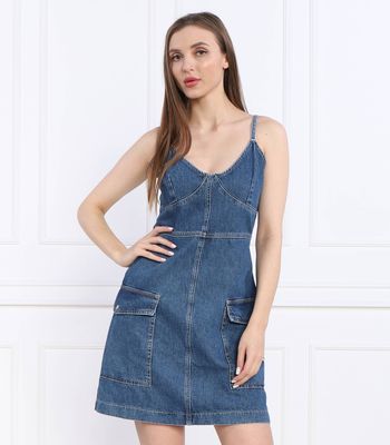 Sukienka wiosenna Calvin Klein Jeans ze sklepu: Gomez Fashion Store w kategorii: Sukienki - zdjęcie 874714-BD9-10338_CJ232W000090195