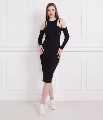 Sukienka jesienna Calvin Klein Jeans ze sklepu: Gomez Fashion Store w kategorii: Sukienki - zdjęcie 874714-BD9-10338_CJ232W000109A81