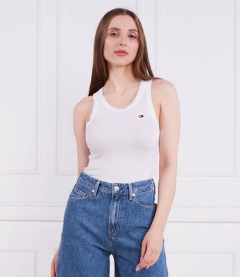 Tommy Hilfiger - Bluzka damska na lato casualowa ze sklepu: Gomez Fashion Store w kategorii: Bluzki damskie - zdjęcie 874714-BD9-10338_TH232W000159H83