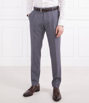 Spodnie męskie w stylu klasycznym BOSS BLACK ze sklepu: Gomez Fashion Store w kategorii: Spodnie męskie - zdjęcie 874714-BD9-10338_BB232M000157404