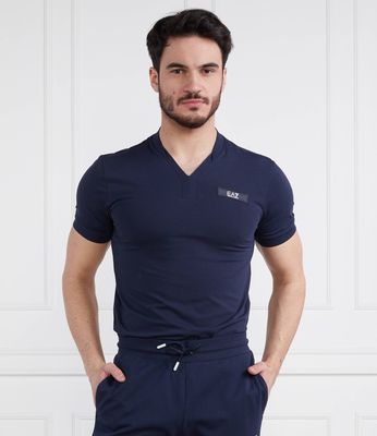 T-shirt męski na lato EA7 ze sklepu: Gomez Fashion Store w kategorii: T-shirty męskie - zdjęcie 874714-BD9-10338_E7232M000205554