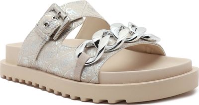 Klapki damskie na lato Guess ze sklepu: Gomez Fashion Store w kategorii: Klapki damskie - zdjęcie 874714-BD9-10338_GU232W000018P24