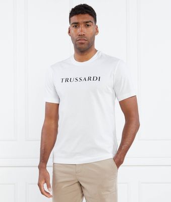 Trussardi - T-shirt męski na lato ze sklepu: Gomez Fashion Store w kategorii: T-shirty męskie - zdjęcie 874714-BD9-10338_TJ232M000016311