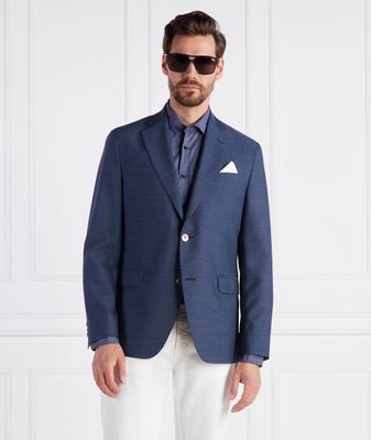 Marynarka męska elegancka Oscar Jacobson ze sklepu: Gomez Fashion Store w kategorii: Marynarki męskie - zdjęcie 874714-BD9-10338_OJ232M000001045
