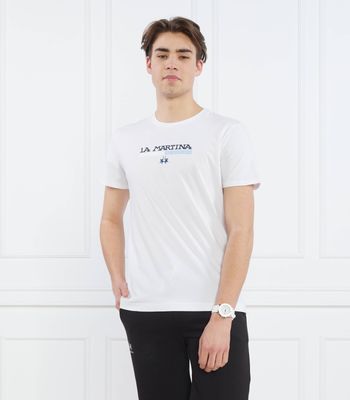 La Martina - T-shirt męski ze sklepu: Gomez Fashion Store w kategorii: T-shirty męskie - zdjęcie 874714-BD9-10338_LR232M000028001