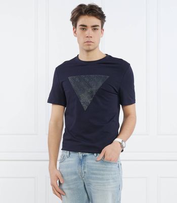 T-shirt męski klasyczny młodzieżowy Guess ze sklepu: Gomez Fashion Store w kategorii: T-shirty męskie - zdjęcie 874714-BD9-10338_GJ232M000025B07