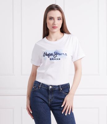 Pepe Jeans London - Bluzka damska na wiosnę ze sklepu: Gomez Fashion Store w kategorii: Bluzki damskie - zdjęcie 874714-BD9-10338_PJ232W000063800