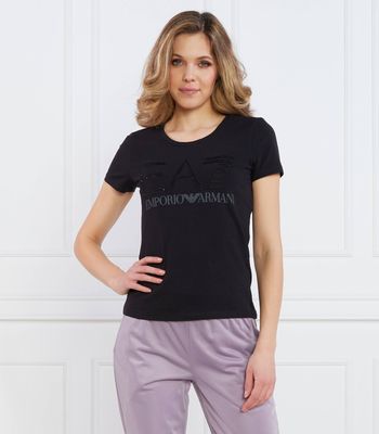 Bluzka damska w stylu młodzieżowym EA7 ze sklepu: Gomez Fashion Store w kategorii: Bluzki damskie - zdjęcie 874714-BD9-10338_E7232W000085012