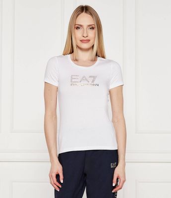 Bluzka damska na wiosnę EA7 ze sklepu: Gomez Fashion Store w kategorii: Bluzki damskie - zdjęcie 874714-BD9-10338_E7232W000109100