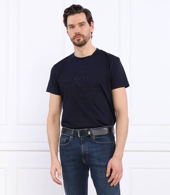 T-shirt męski wiosenny Gant ze sklepu: Gomez Fashion Store w kategorii: T-shirty męskie - zdjęcie 874714-BD9-10338_GA232M000022433
