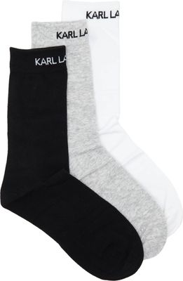 Skarpetki damskie casualowe na lato Karl Lagerfeld ze sklepu: Gomez Fashion Store w kategorii: Skarpetki damskie - zdjęcie 874714-BD9-10338_KL232M000178828