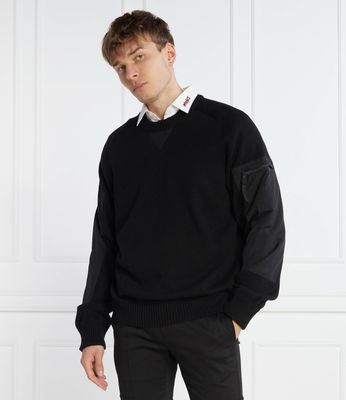 Sweter męski na zimę HUGO ze sklepu: Gomez Fashion Store w kategorii: Swetry męskie - zdjęcie 874714-BD9-10338_BU234M000091001