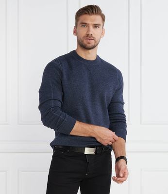 Sweter męski na wiosnę BOSS BLACK ze sklepu: Gomez Fashion Store w kategorii: Swetry męskie - zdjęcie 874714-BD9-10338_BB234M000160405
