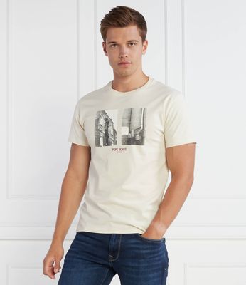 T-shirt męski na lato Pepe Jeans London ze sklepu: Gomez Fashion Store w kategorii: T-shirty męskie - zdjęcie 874714-BD9-10338_PJ234M000015804