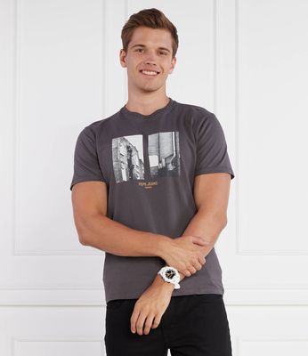 T-shirt męski na lato Pepe Jeans London ze sklepu: Gomez Fashion Store w kategorii: T-shirty męskie - zdjęcie 874714-BD9-10338_PJ234M000015976