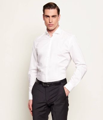 Koszula męska casual na wiosnę HUGO ze sklepu: Gomez Fashion Store w kategorii: Koszule męskie - zdjęcie 874714-BD9-10338_BU232M000254199