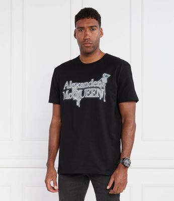 T-shirt męski letni Alexander McQueen ze sklepu: Gomez Fashion Store w kategorii: T-shirty męskie - zdjęcie 874714-BD9-10338_AQ234M000016115