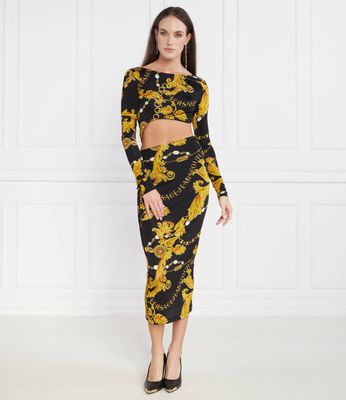Sukienka wiosenna Versace Jeans Couture ze sklepu: Gomez Fashion Store w kategorii: Sukienki - zdjęcie 874714-BD9-10338_VR235W000028A06
