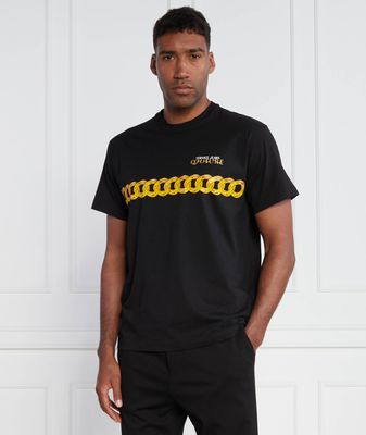 Versace Jeans Couture - T-shirt męski na lato ze sklepu: Gomez Fashion Store w kategorii: T-shirty męskie - zdjęcie 874714-BD9-10338_VR235M000018A06