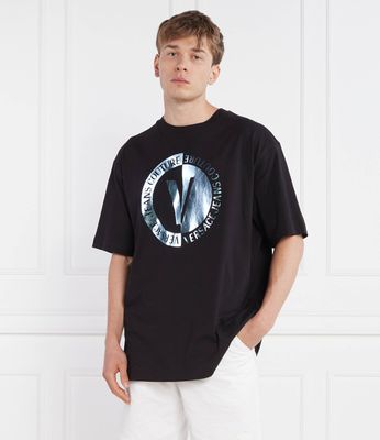 T-shirt męski letni Versace Jeans Couture ze sklepu: Gomez Fashion Store w kategorii: T-shirty męskie - zdjęcie 874714-BD9-10338_VR235M000019899