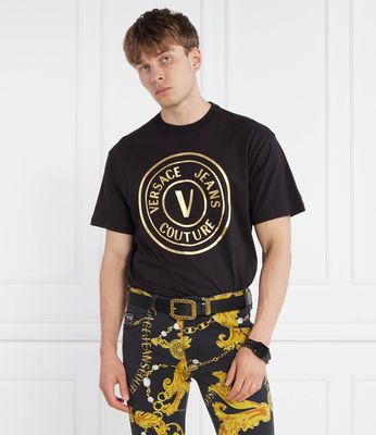 Versace Jeans Couture - T-shirt męski letni ze sklepu: Gomez Fashion Store w kategorii: T-shirty męskie - zdjęcie 874714-BD9-10338_VR235M000023A06