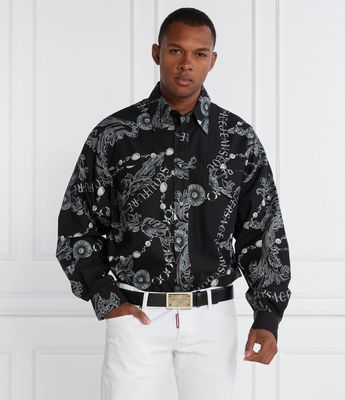 Versace Jeans Couture - Koszula męska jesienna na wiosnę ze sklepu: Gomez Fashion Store w kategorii: Koszule męskie - zdjęcie 874714-BD9-10338_VR235M000035899
