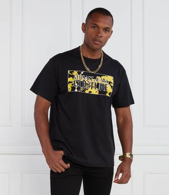 T-shirt męski na lato Versace Jeans Couture ze sklepu: Gomez Fashion Store w kategorii: T-shirty męskie - zdjęcie 874714-BD9-10338_VR235M000056A06