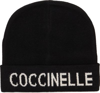 Czapka zimowa damska elegancka Coccinelle ze sklepu: Gomez Fashion Store w kategorii: Czapki zimowe damskie - zdjęcie 874714-BD9-10338_CL235W000027730