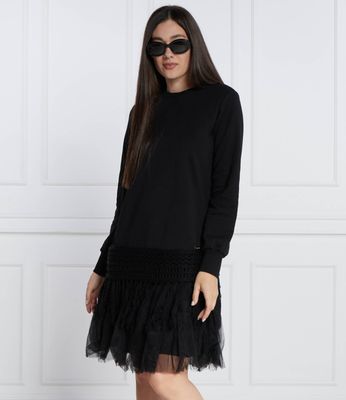 Sukienka jesienna Twinset U&B ze sklepu: Gomez Fashion Store w kategorii: Sukienki - zdjęcie 874714-BD9-10338_TB234W000019006