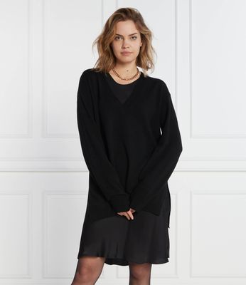 Twinset - Sukienka casual jesienna ze sklepu: Gomez Fashion Store w kategorii: Sukienki - zdjęcie 874714-BD9-10338_TS234W000047842
