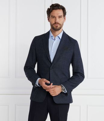 Marynarka męska w stylu klasycznym BOSS BLACK ze sklepu: Gomez Fashion Store w kategorii: Marynarki męskie - zdjęcie 874714-BD9-10338_BB235M000134404