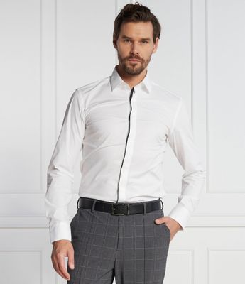 Koszula męska na wiosnę BOSS BLACK ze sklepu: Gomez Fashion Store w kategorii: Koszule męskie - zdjęcie 874714-BD9-10338_BB235M000192100