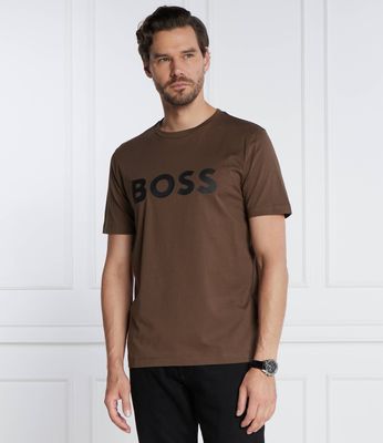 T-shirt męski na lato BOSS BLACK ze sklepu: Gomez Fashion Store w kategorii: T-shirty męskie - zdjęcie 874714-BD9-10338_BB235M000290361