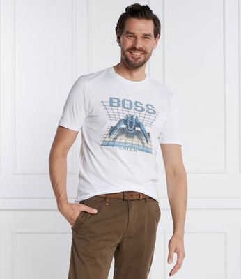 T-shirt męski BOSS ORANGE ze sklepu: Gomez Fashion Store w kategorii: T-shirty męskie - zdjęcie 874714-BD9-10338_BO235M000074101