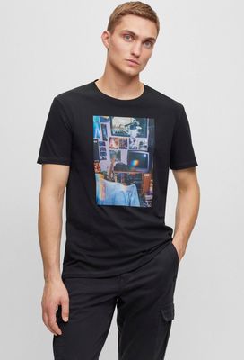 T-shirt męski BOSS ORANGE ze sklepu: Gomez Fashion Store w kategorii: T-shirty męskie - zdjęcie 874714-BD9-10338_BO235M000076001